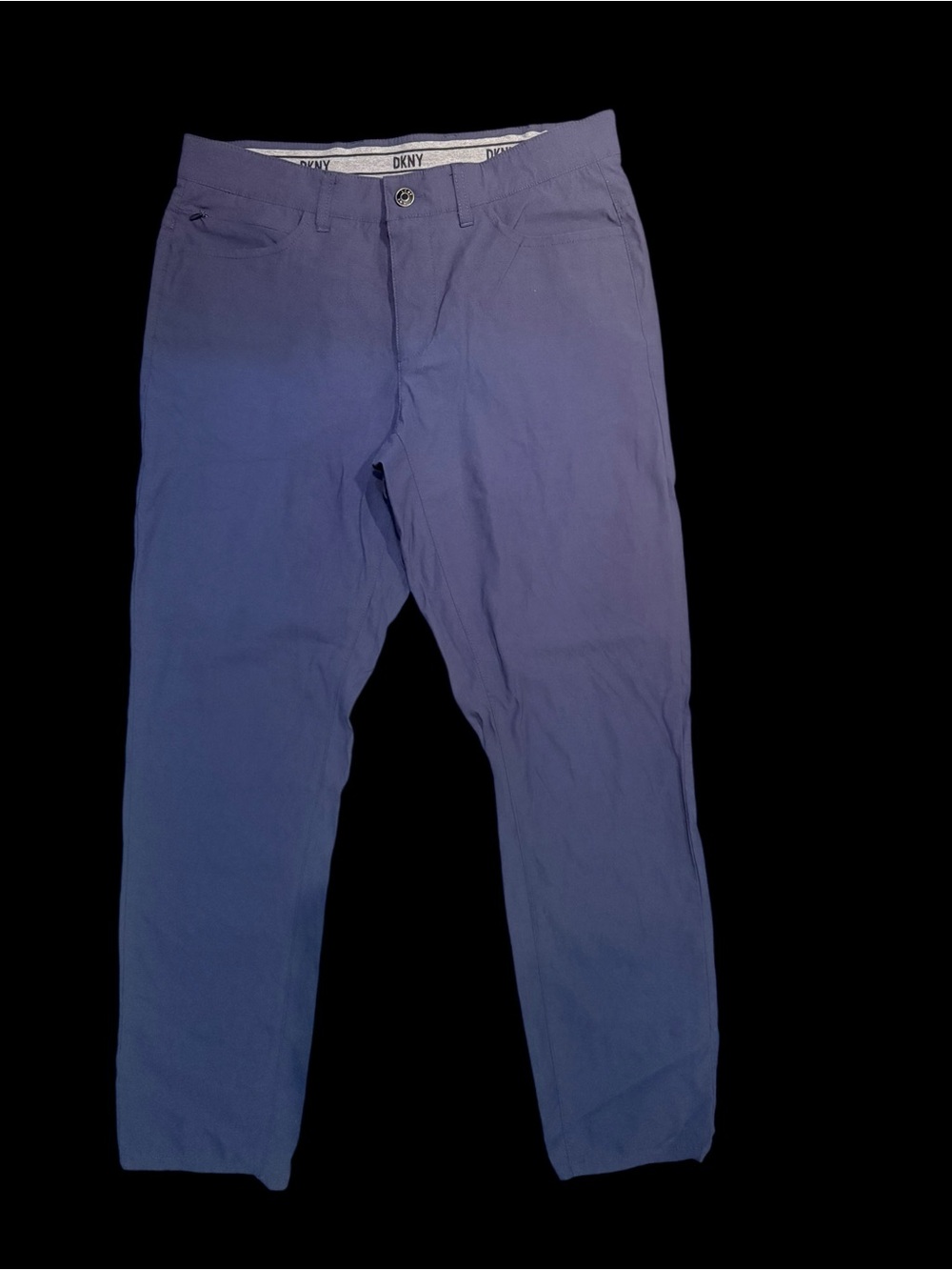 DKNY Men’s 30x30 Navy Essential Tech Stretch Performance Pants Nylon Spandex
